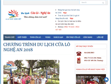 Tablet Screenshot of dulichcualonghean.com